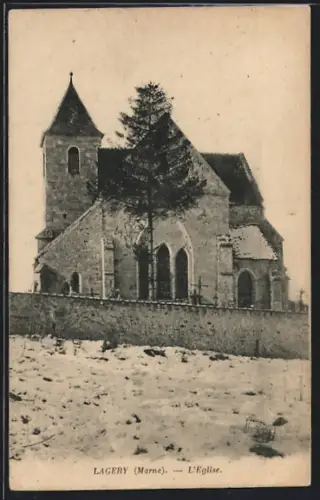 AK Lagery /Marne, L`Église