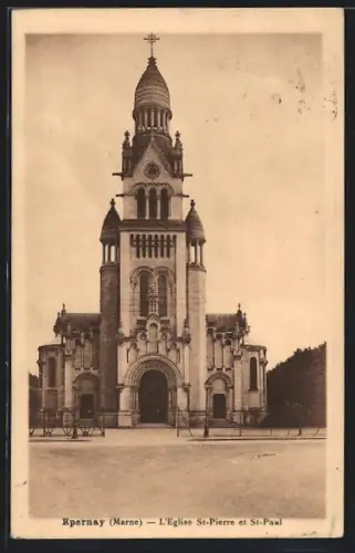 AK Épernay /Marne, L`Église St-Pierre et St-Paul