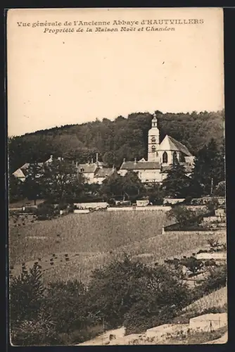 AK Hautvillers, Vue générale de l`Ancienne Abbaye, propriété de la Maison Moët et Chandon