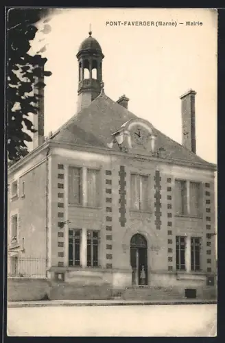 AK Pont-Faverger /Marne, Mairie