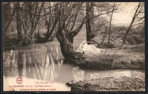 AK La Chaussée /Marne, Le Fion, rivière, actionnant divers moulins et usines