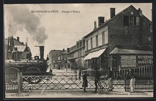 AK Mourmelon-le-Petit, Passage a Niveau, Eisenbahn