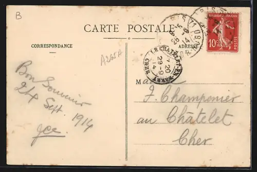 AK Fismes, Vue en Rue de la Huchette