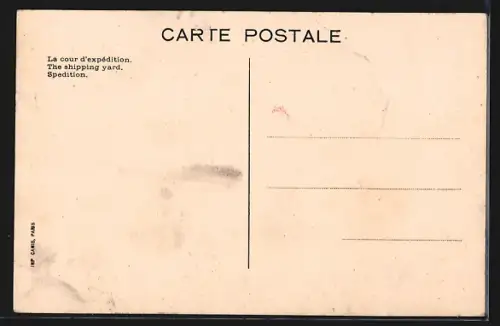 AK Reims, Champagne Ernest Irroy, Spedition