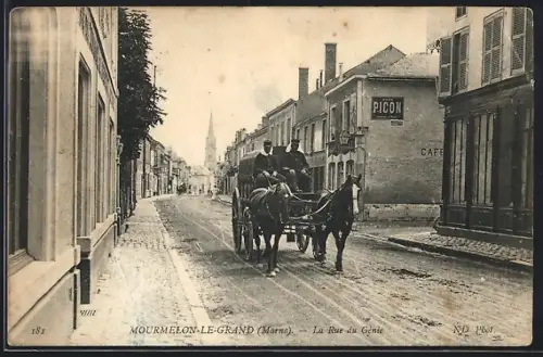 AK Mourmelon-le-Grand, La Rue du Génie