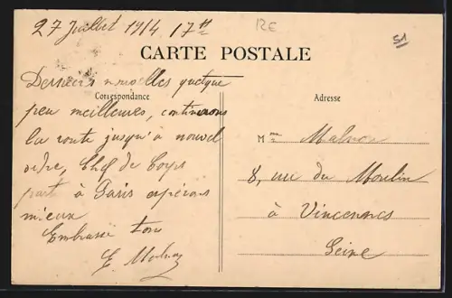 AK La Caure, La Grand`Rue