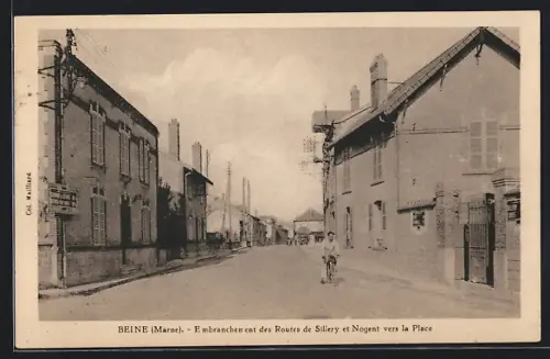 AK Beine, Embranchement des Routes de Sillery et Nogent vers la Place