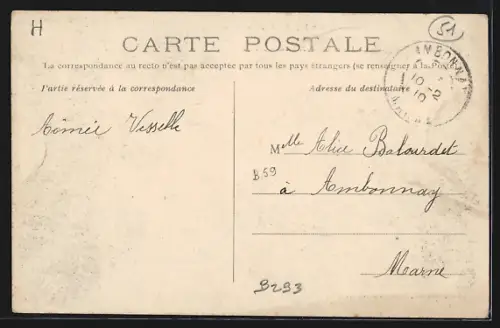 AK Recy, Hochwasser / Inondations 1910, Le Café Saint-Nicolas écroulé