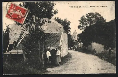 AK Troissy, Avenue de la Gare