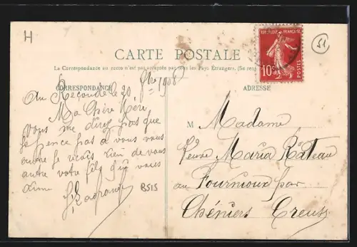 AK Le Recoude, Route de Charleville