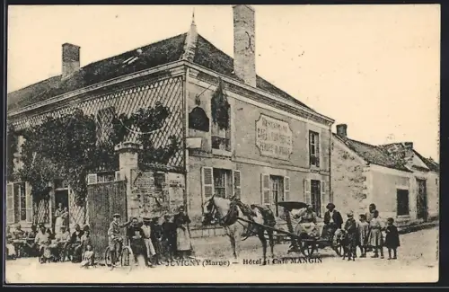 AK Juvigny, Hotel et Café Mangin