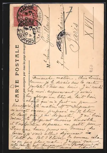 AK Châlons-sur-Marne, Rue d`Orfeuil avec passants et rails de tramway