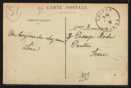 AK Villers-Franqueux /Marne, Rue de la Porte avec épicerie et habitants devant le magasin