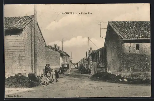 AK La Cheppe, La Petite Rue