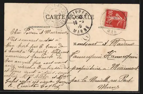 AK La Cheppe, La Petite Rue