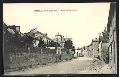 AK Courtisols /Marne, Rue Saint-Martin