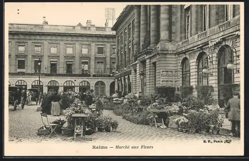AK Reims, Marché aux Fleurs