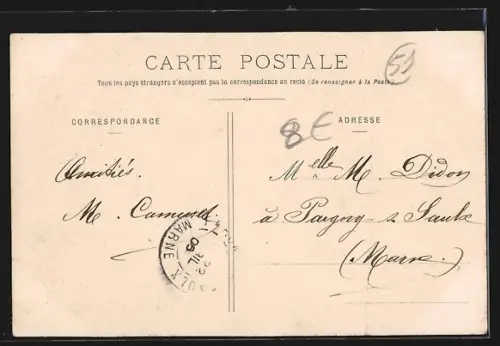 AK Heiltz-le-Maurupt /Marne, Maisons Robier et Coqut avec diligence dans la rue