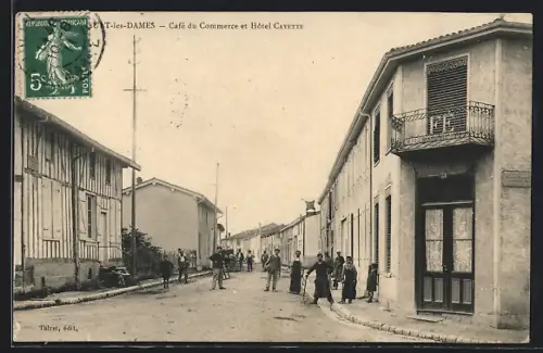 AK Vanault-les-Dames, Café du Commerce et Hôtel Cayette