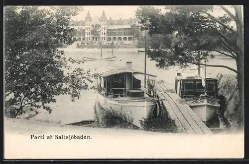AK Saltsjöbaden, Uferpartie mit Booten