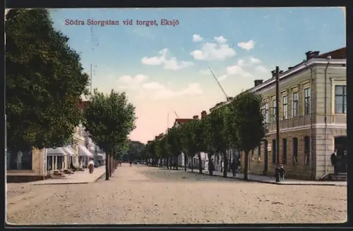 AK Eksjö, Södra Storgatan vid torget