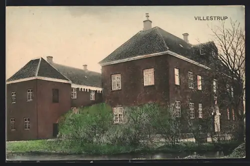 AK Villestrup, Zwei Häuser am Wasser