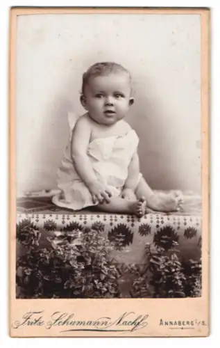 Fotografie Fritz Schumann Nachf., Annaberg, Johannisgasse 5, Porträt eines Kindes