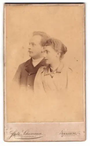 Fotografie Fritz Schumann, Annaberg, Johannisgasse 5, Porträt eines Paares