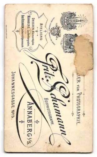 Fotografie Fritz Schumann, Annaberg, Johannisgasse 5, Porträt eines Paares