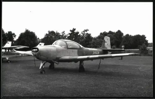 Fotografie Flugzeug Piaggio P.149 der Marine D-ELSV ohne Propeller in Kiel-Holtenau