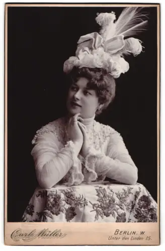 Fotografie Carl Müller, Berlin, Schauspielerin Frid. Frid.