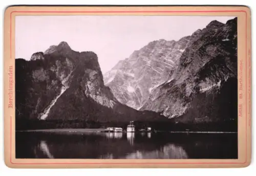 Fotografie Römmler & Jonas, Dresden, Ansicht Berchtesgaden, Blick über den Königssee nach St. Bartholomä