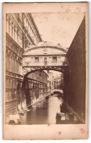 Fotografie unbekannter Fotograf, Ansicht Venedig, Ponte dei Sospiri