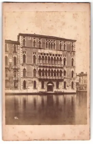 Fotografie unbekannter Fotograf, Ansicht Venedig, Palazzo Foscari