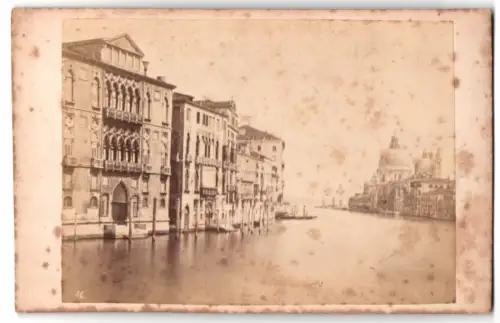 Fotografie unbekannter Fotograf, Ansicht Venedig, Canale Grande, Maria delle salute