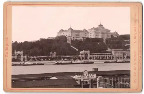 Fotografie Römmler & Jonas, Dresden, Ansicht Budapest, K. Burg und Burgbazar, Kir. vár és várbazár