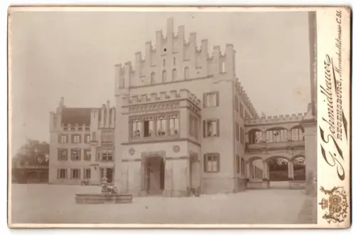 Fotografie G. Schmidbauer, Regensburg, Ansicht Dischingen, das Schloss Taxis in der Frontansicht