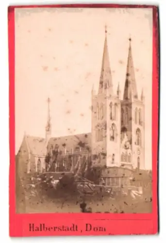 Fotografie unbekannter Fotograf, Ansicht Halberstadt, Blick auf dem Dom
