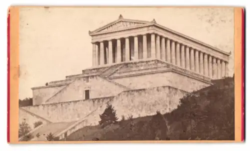 Fotografie Ferdinand Schmidt, Nürnberg, Ansicht Donaustauf, Blick auf die Walhalla