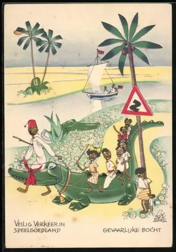 AK Veilig Verkeer in Speelgoedland, Gevarlijke Bocht