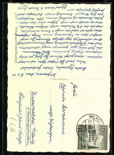 AK Denkst Du gar nicht mehr an mich?, Dackel im Korb