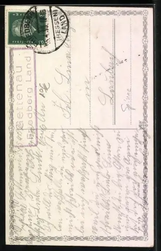 AK Osterküken entdecken eine Spinne, Ostergruss