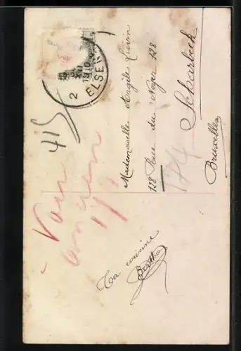 AK Jahreszahl 1911 aus Blumen vor dem Erdball, Bonne année