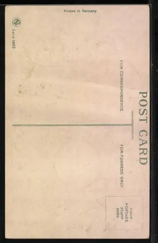 Künstler-AK Neujahrsengel fährt ein Auto mit einer Uhr zu Mitternacht