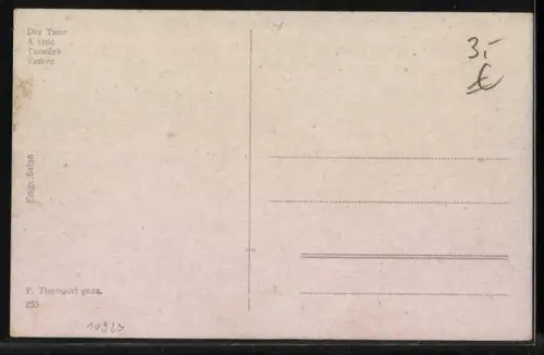 AK Amor und andere kleine Engel tanzen um eine junge Frau