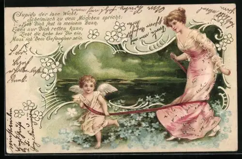 AK Amor zieht eine junge Frau mit sich