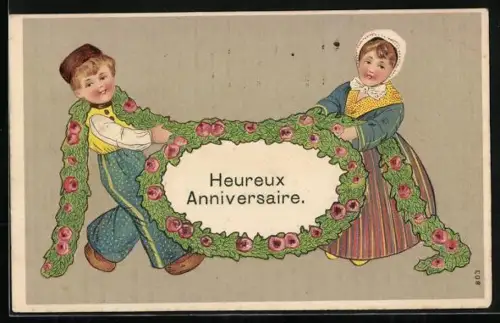 AK Kinder gratulieren zum Geburtstag