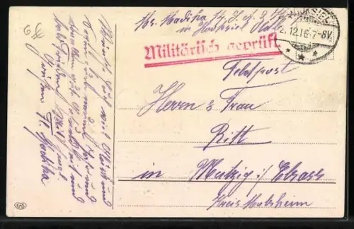 AK Kinder streuen Blumen zu Neujahr