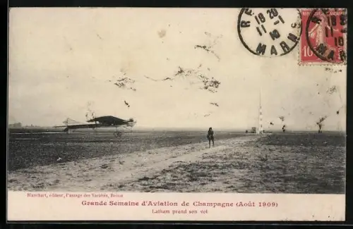 AK Flugzeug Latham prend son vol