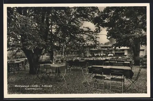 AK Adliswil, Restaurant Grüt Günthardt-Bossard, Gartenpartie